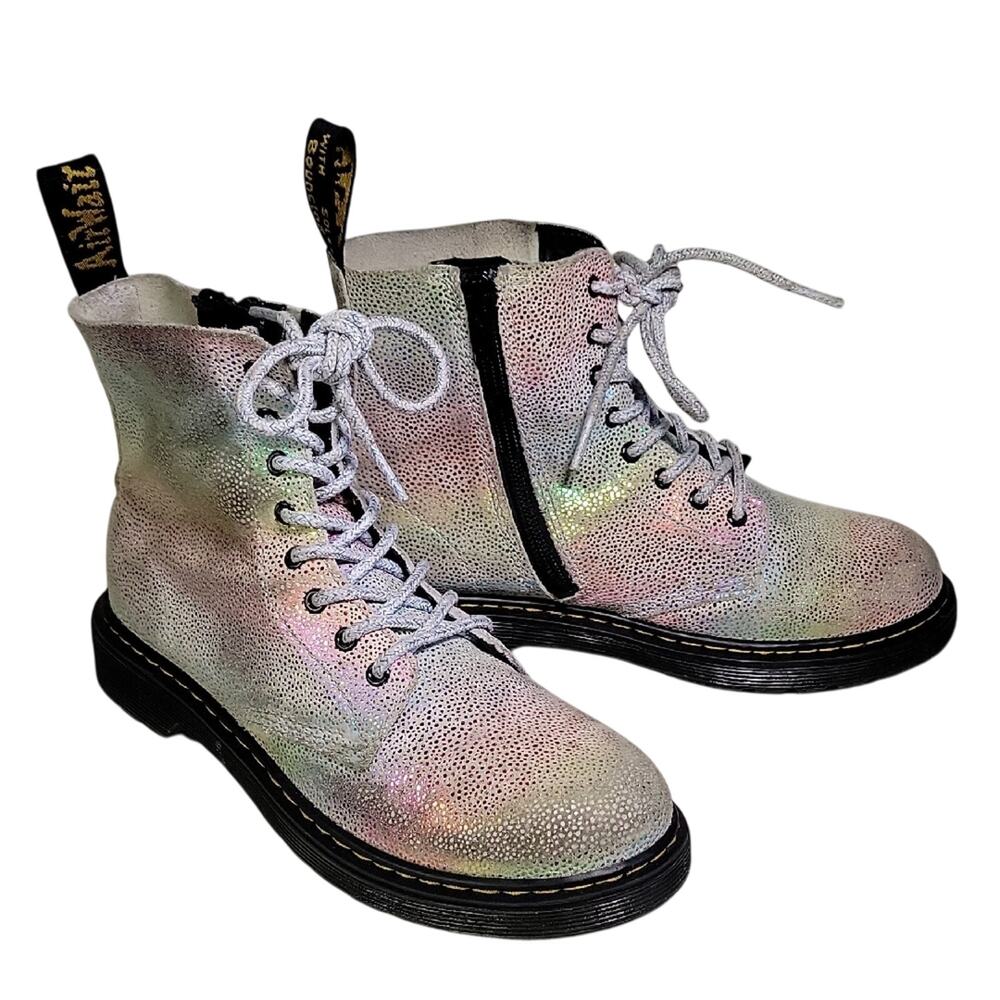 Dr. Martens 1460 Pascal Shimmery Iridescent Combat Boots Mens 4 Womens 5